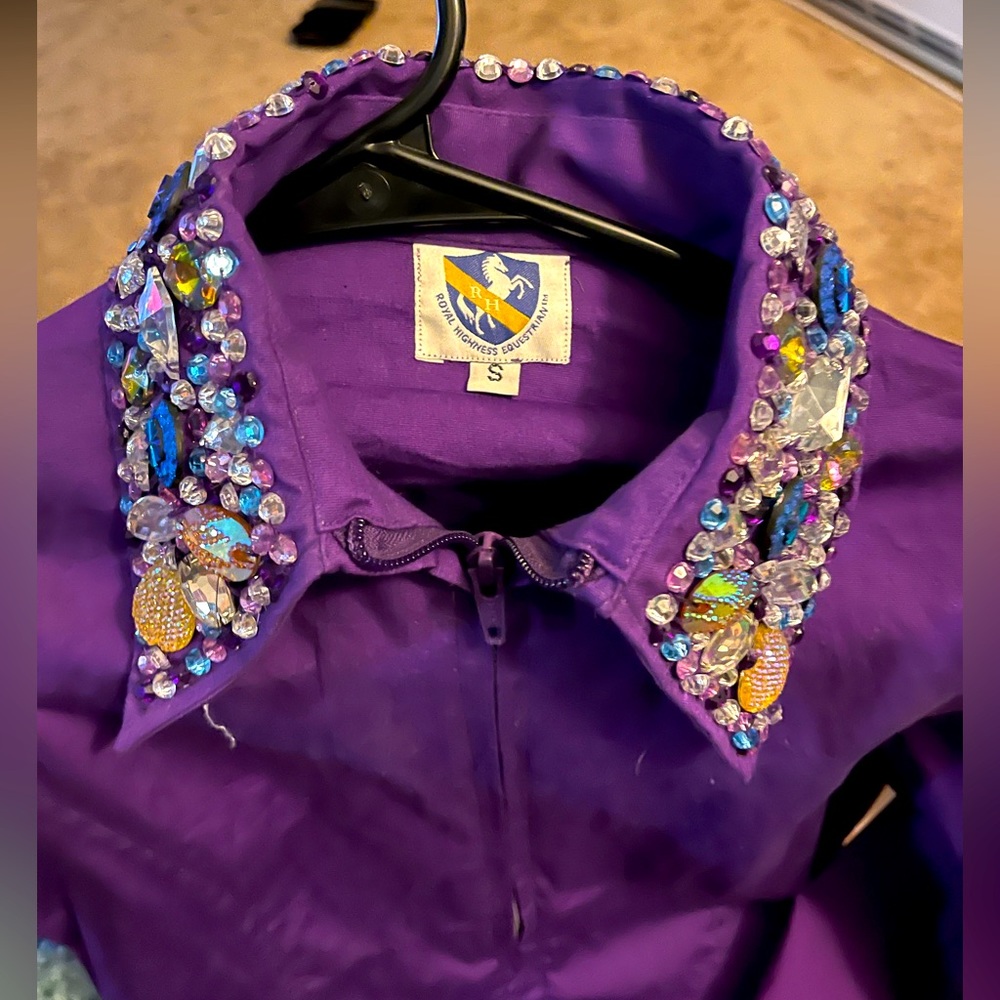 purple royal highness customized equestrian shirt